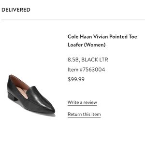 LOAFERS Cole Haan Vivian Pointed Toe Loafer